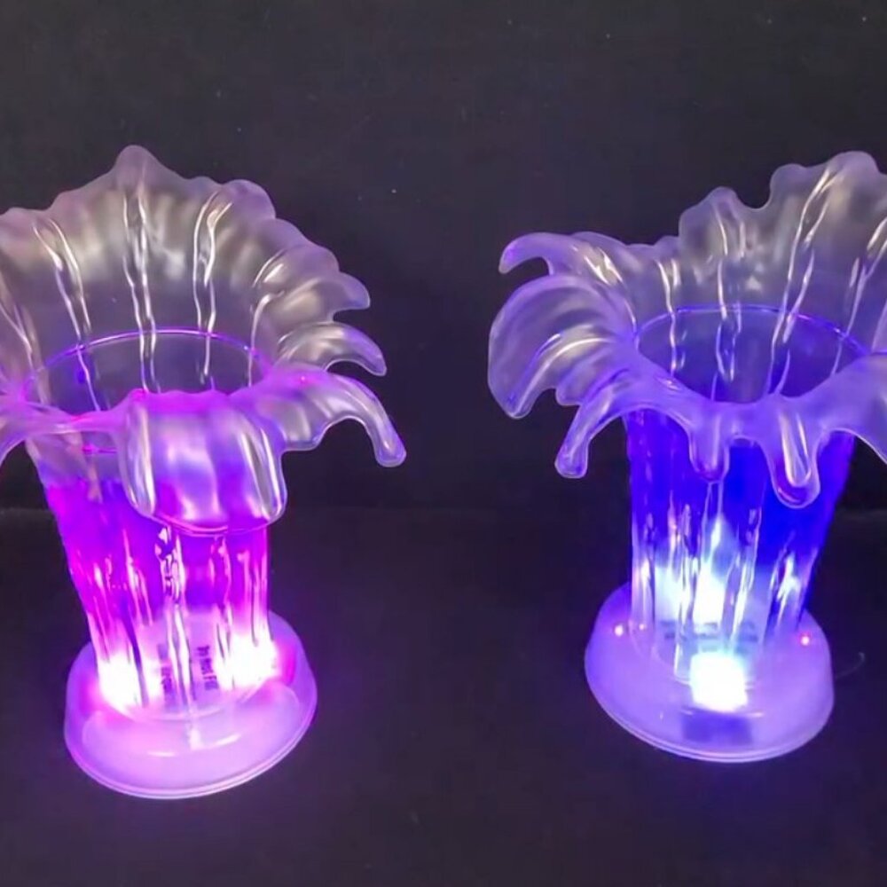 Pair of Disney Parks Splash Mountain Light Up Drink Cup Holders